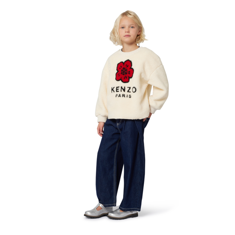 Flauschiges Fleece-Sweatshirt KENZO KIDS 
                        M&Auml;DCHEN