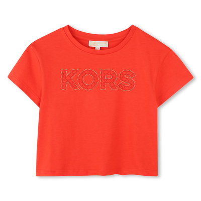 Kurzes Baumwoll-T-Shirt MICHAEL KORS M&Auml;DCHEN