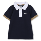 Kurz&auml;rmeliges poloshirt, MARINE, hi-res