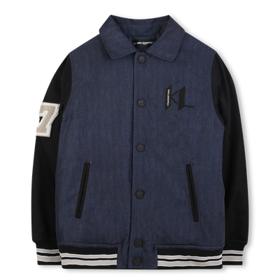 Bomberjacke aus Polyester KARL LAGERFELD KIDS JUNGE