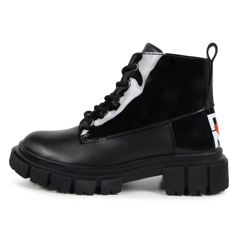 Leder-Stiefeletten mit Zipper DKNY 
                        M&Auml;DCHEN