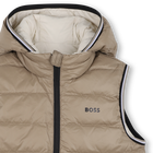 Daunenjacke mit Kapuze in Flann-Optik BOSS 
                    JUNGE