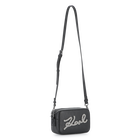 Handtasche, genarbtes und glatt beschichtetes Text KARL LAGERFELD KIDS 
                    M&Auml;DCHEN