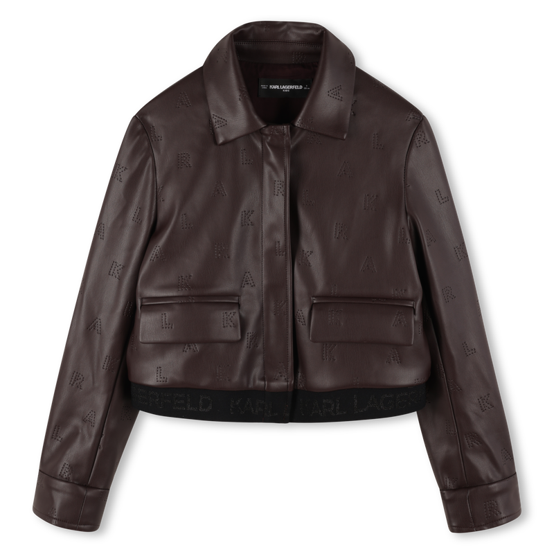 Jacke mit Rei&szlig;verschluss KARL LAGERFELD KIDS 
                        M&Auml;DCHEN