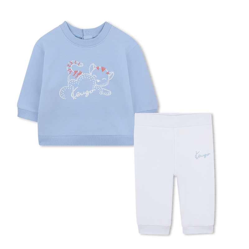 Set aus Sweatshirt + Hose KENZO KIDS 
                        JUNGE