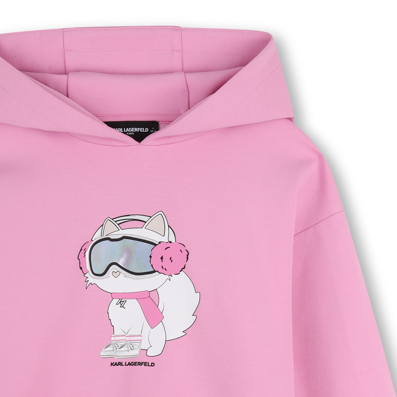 Kapuzenkleid KARL LAGERFELD KIDS 
                        M&Auml;DCHEN