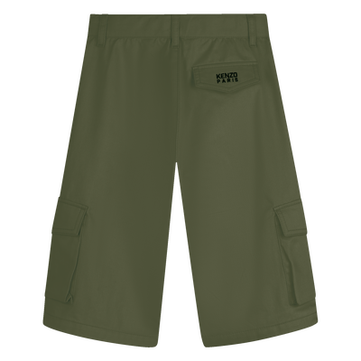 BERMUDASHORTS MIT AUFGESETZTEN TASCHEN KENZO KIDS JUNGE