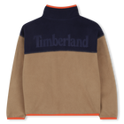 Zweifarbige Strickjacke aus Fleece TIMBERLAND 
                    JUNGE