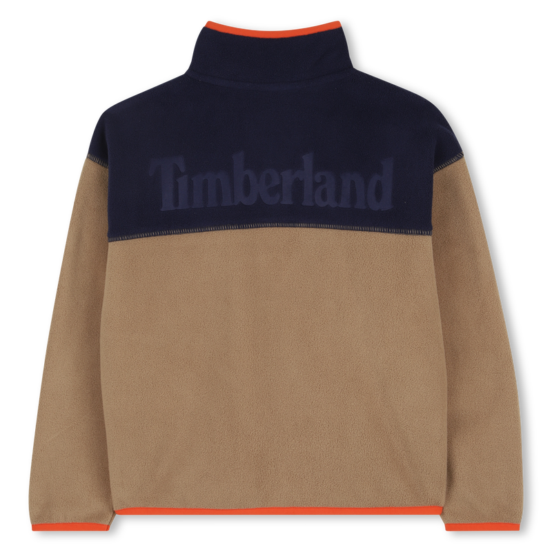 Zweifarbige Strickjacke aus Fleece TIMBERLAND 
                        JUNGE