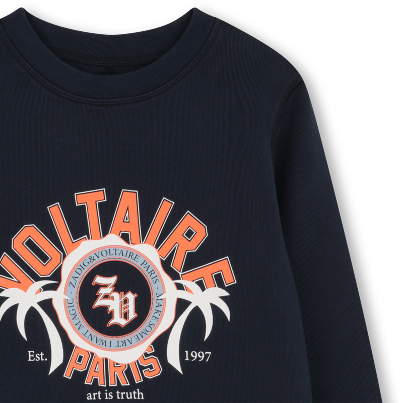 SWEATSHIRT MIT RUNDHALSAUSSCHNITT ZADIG & VOLTAIRE 
                        JUNGE