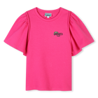 Einfarbiges T-Shirt KENZO KIDS 
                    M&Auml;DCHEN