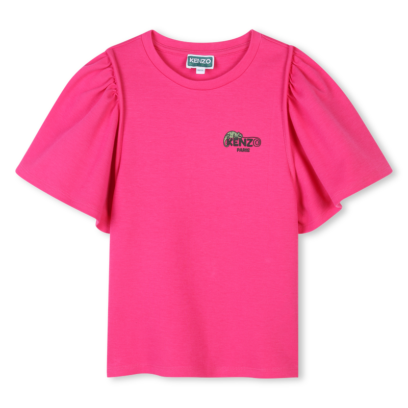 Einfarbiges T-Shirt KENZO KIDS 
                        M&Auml;DCHEN