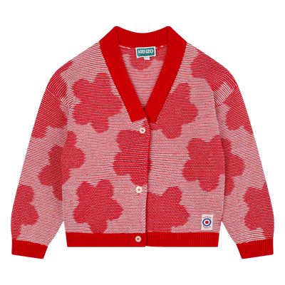 Cardigan mit Blumenmuster KENZO KIDS M&Auml;DCHEN