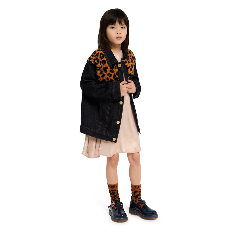 Lam&eacute;-Kleid mit Muster KENZO KIDS 
                        M&Auml;DCHEN