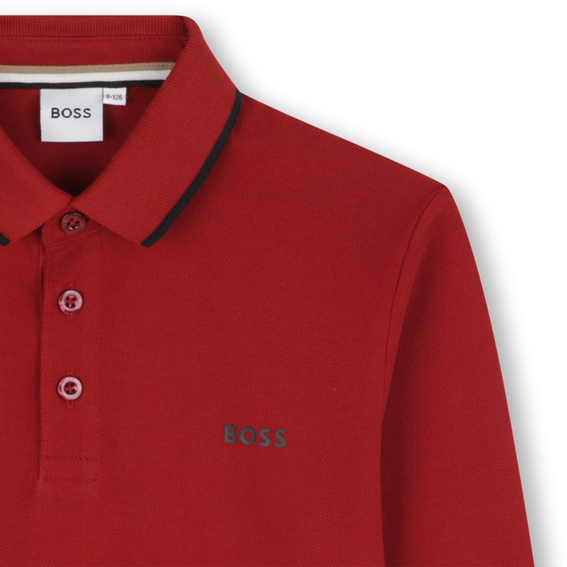 Lang&auml;rmeliges Poloshirt BOSS 
                        JUNGE