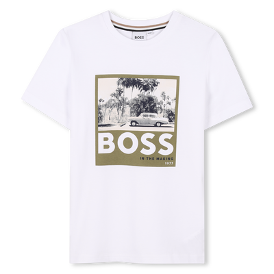 Kurzarmshirt aus Baumwolle BOSS JUNGE