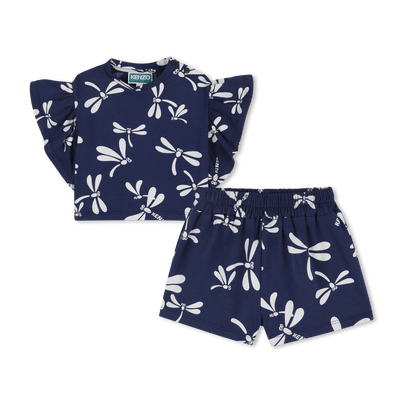 SET AUS T-SHIRT UND SHORTS KENZO KIDS M&Auml;DCHEN