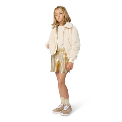 Goldene Shorts aus Kunstleder BOSS MÄDCHEN