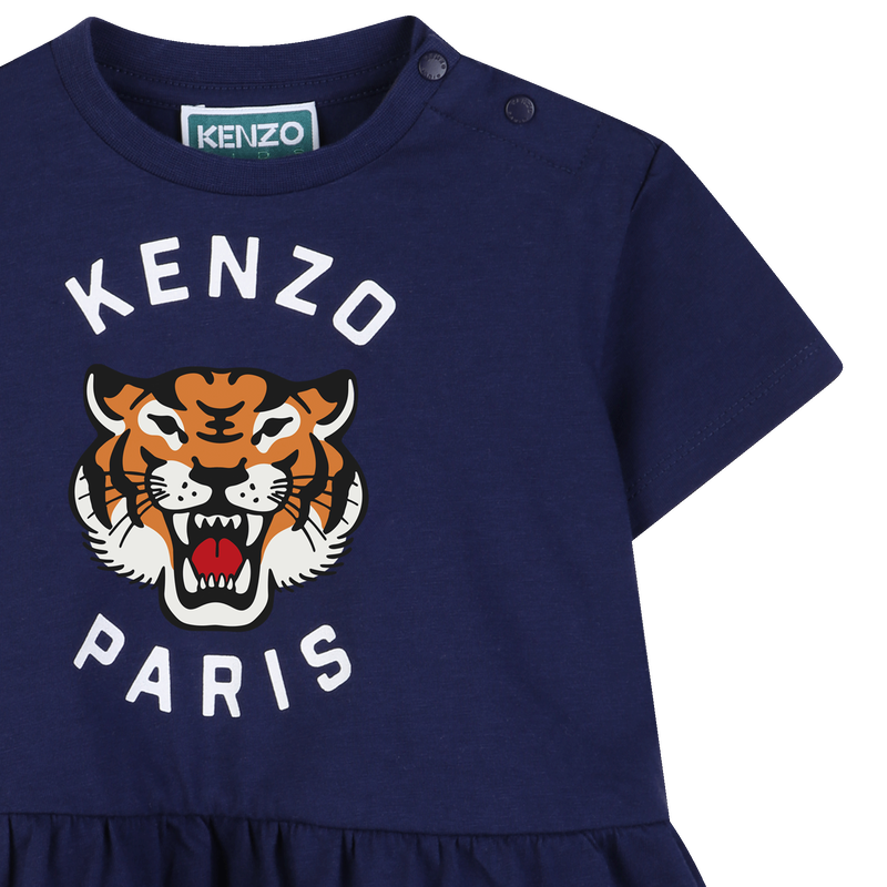 KLEID IN DER TAILLE GERAFFT KENZO KIDS 
                        M&Auml;DCHEN