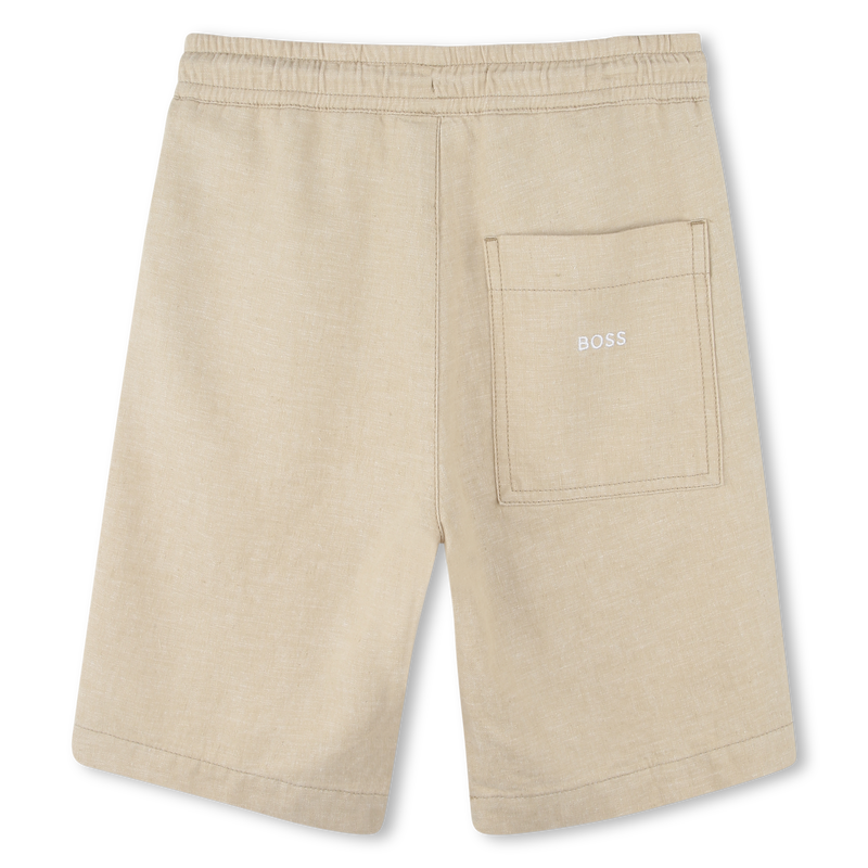 Leinen- und Baumwoll-Bermudas