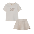 Set aus t-shirt und rock, CREME, hi-res