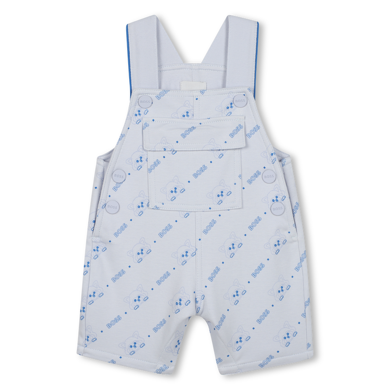 Kurze Latzhose mit Panda-Druck BOSS 
                        JUNGE