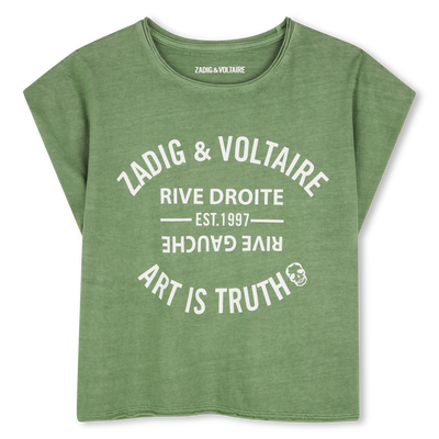 KURZ&Auml;RMELIGES T-SHIRT ZADIG & VOLTAIRE M&Auml;DCHEN