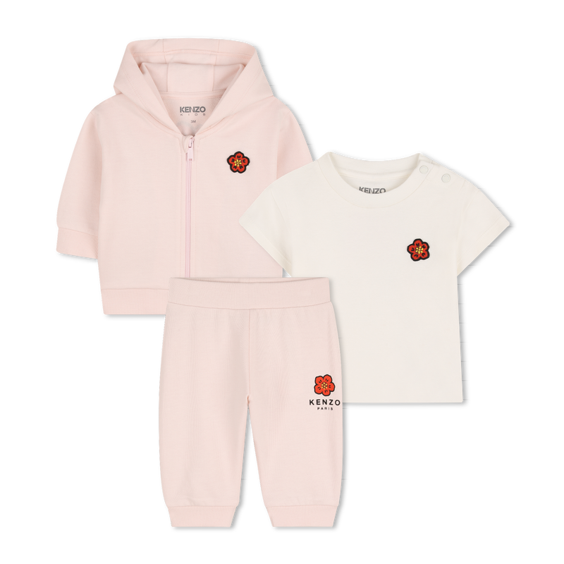 SET AUS T-SHIRT, STRICKJACKE UND HOSE KENZO KIDS 
                        UNISEX