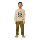 Sweatshirt aus ungeb&uuml;rstetem Fleece KENZO KIDS 
                    JUNGE