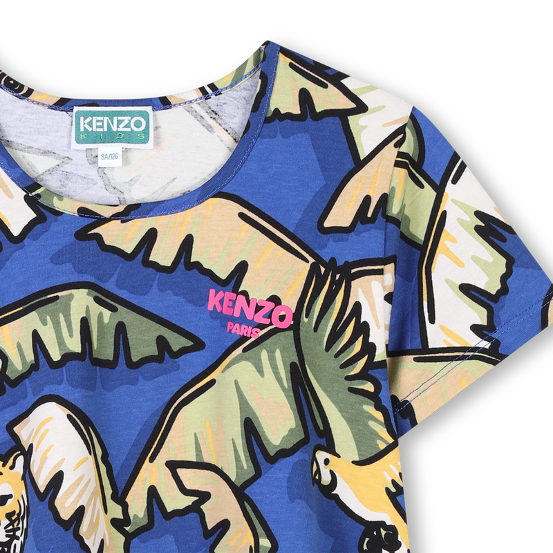 T-Shirt-Kleid aus Baumwolle KENZO KIDS 
                        M&Auml;DCHEN
