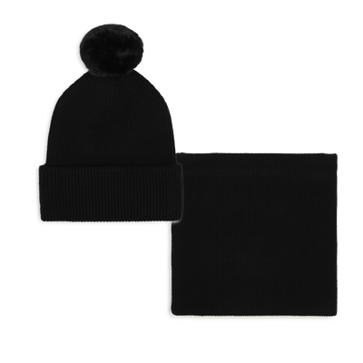 M&uuml;tze und Schal-Set KARL LAGERFELD KIDS M&Auml;DCHEN