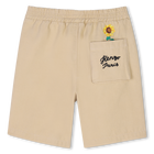 Bestickte Baumwoll-Bermudas KENZO KIDS 
                    JUNGE