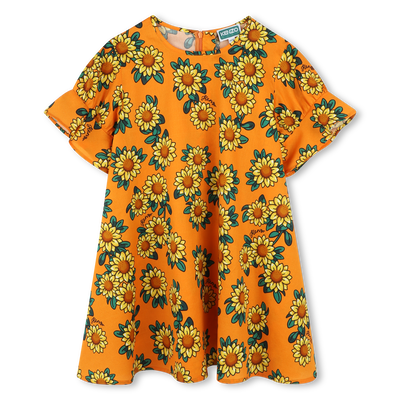Kleid mit Sonnenblumen KENZO KIDS M&Auml;DCHEN
