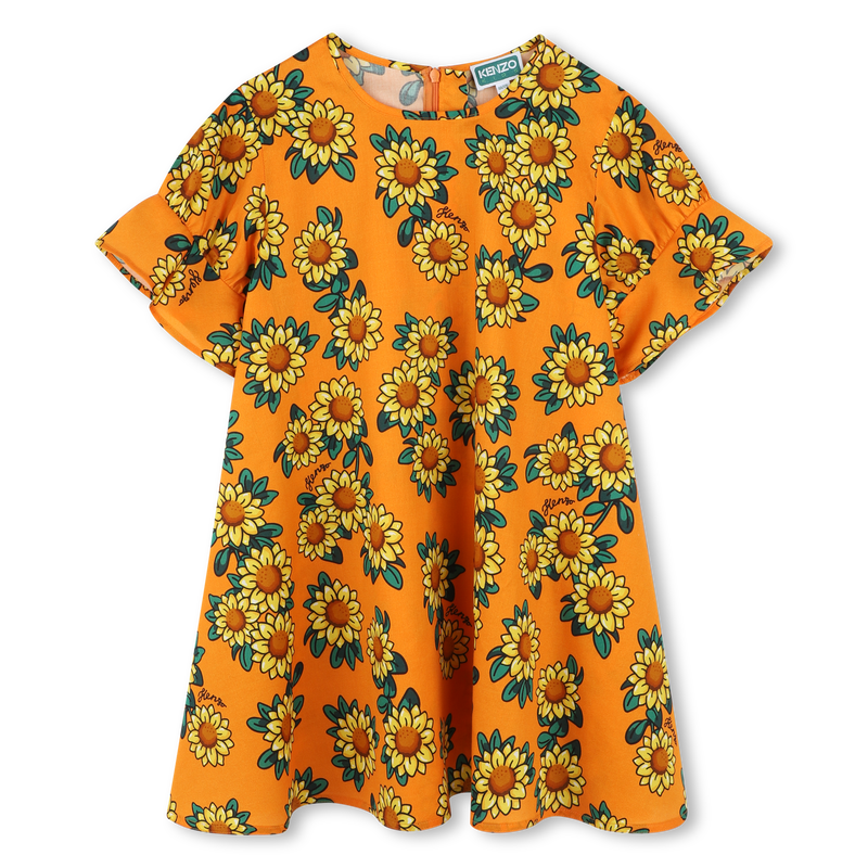 Kleid mit Sonnenblumen KENZO KIDS 
                        M&Auml;DCHEN