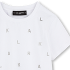 T-Shirt mit Strassbesatz KARL LAGERFELD KIDS 
                    M&Auml;DCHEN