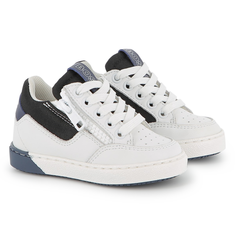 Sneaker mit Schn&uuml;rsenkeln und Rei&szlig;verschluss BOSS 
                        JUNGE