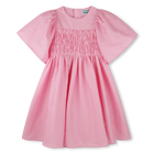 Besticktes Baumwoll-Kleid KENZO KIDS 
                    M&Auml;DCHEN