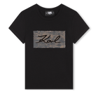 T-Shirt mit Wendepailletten KARL LAGERFELD KIDS 
                    M&Auml;DCHEN