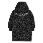 Lange Daunenjacke mit Kapuze KARL LAGERFELD KIDS 
                    M&Auml;DCHEN