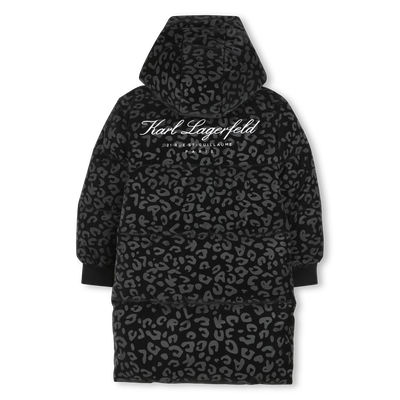 Lange Daunenjacke mit Kapuze KARL LAGERFELD KIDS M&Auml;DCHEN