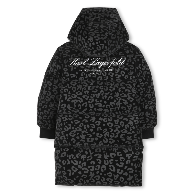 Lange Daunenjacke mit Kapuze KARL LAGERFELD KIDS 
                        M&Auml;DCHEN