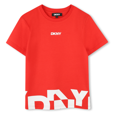 Weites Baumwoll-T-Shirt DKNY JUNGE