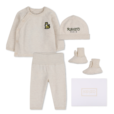 Strickpullover, Hose, M&uuml;tze und Socken Set KENZO KIDS UNISEX