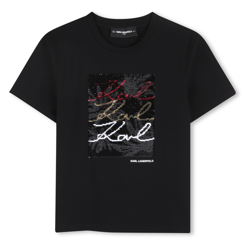 KURZ&Auml;RMELIGES T-SHIRT KARL LAGERFELD KIDS 
                        M&Auml;DCHEN
