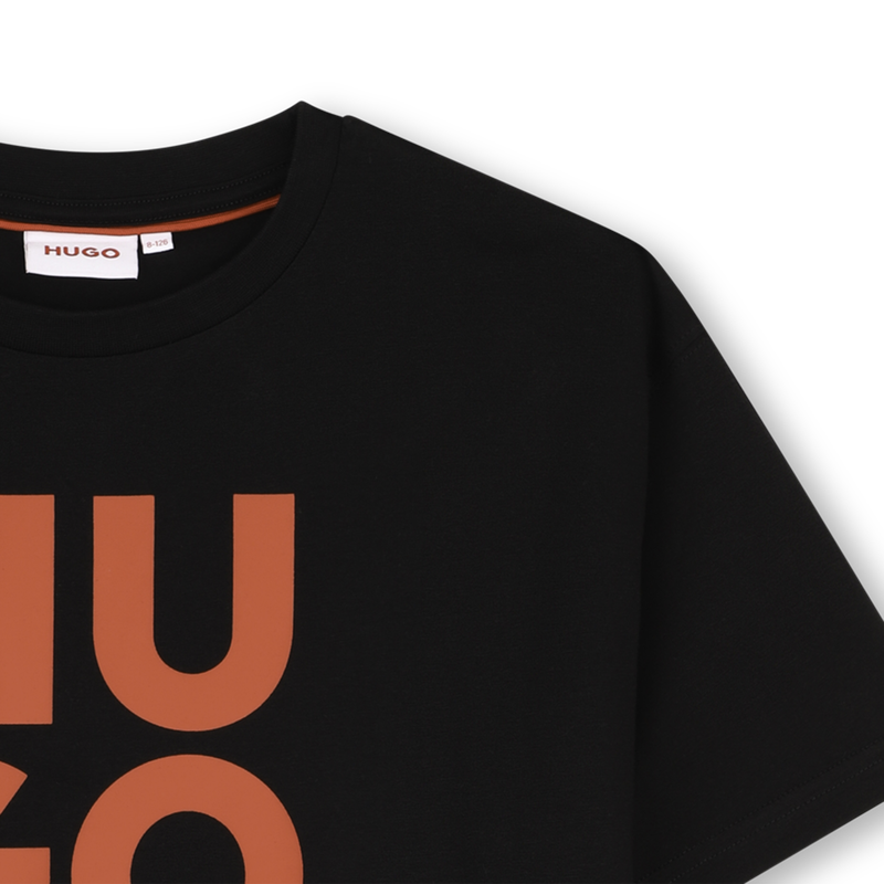 T-Shirt mit kurzen &Auml;rmeln HUGO 
                        JUNGE