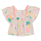 Kurz&auml;rmelige bluse mit r&uuml;schen BILLIEBLUSH 
                    M&Auml;DCHEN