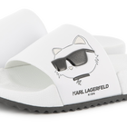 Pantoletten mit Relief-Druck KARL LAGERFELD KIDS 
                    M&Auml;DCHEN
