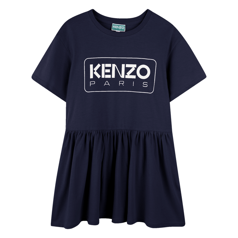 Kleid mit Logo und Volant KENZO KIDS 
                        M&Auml;DCHEN