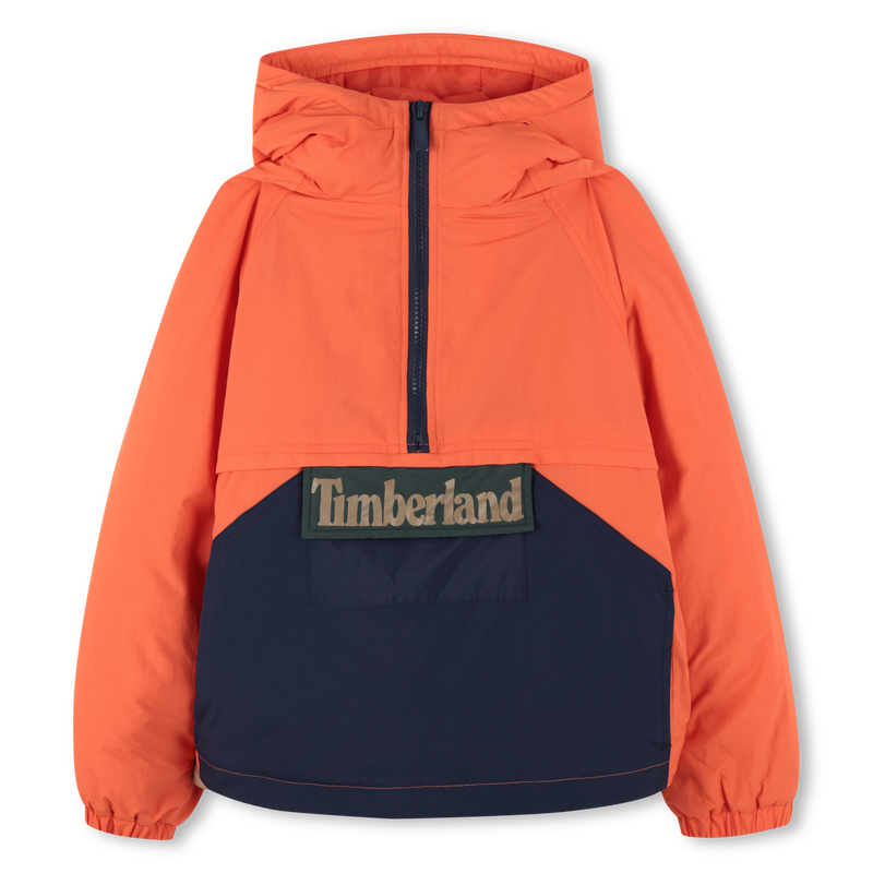 Zweifarbige Windjacke mit Kapuze TIMBERLAND 
                        JUNGE
