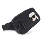 Bauchtasche aus beschichtetem Textil mit Gummieffe KARL LAGERFELD KIDS 
                    JUNGE